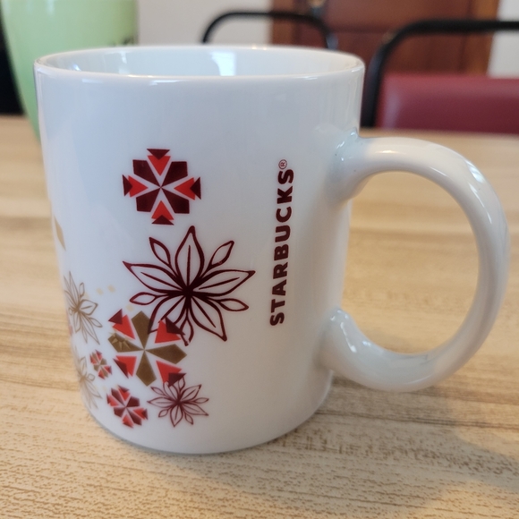 Starbucks Holiday Cup of Joy Christmas Coffee Tea Mug 12 oz Ceramic Cup 2013 - Picture 6 of 6